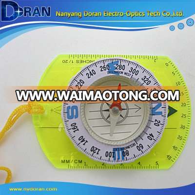 Outdoor Map Measuring Tools Ruler protractor Lanyard Compass